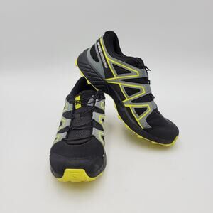 Salomon Speedcross Vario Black Yellow Mens Trail Running Shoes Sneaker Size 5